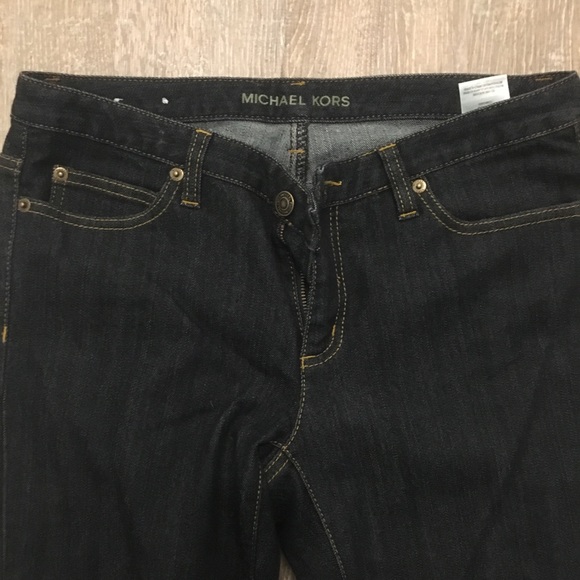Michael Kors jeans 6 dark wash boot cut stretch - Picture 4 of 5